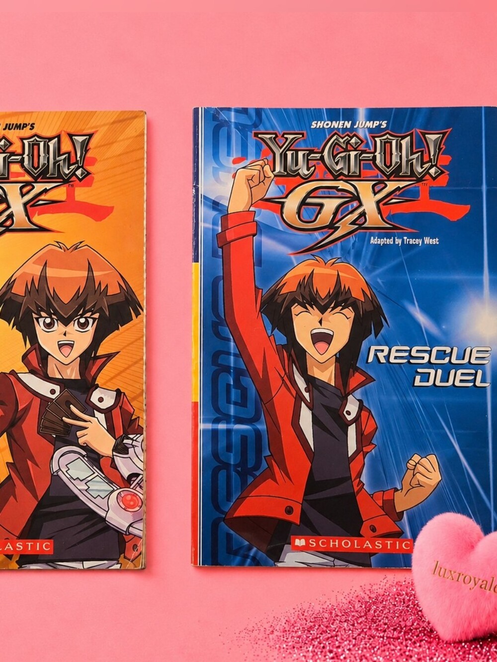 Yu-Gi-Oh! GX Scholastic Book Lot Jaden's Secret & Rescue Duel 2-Book Set